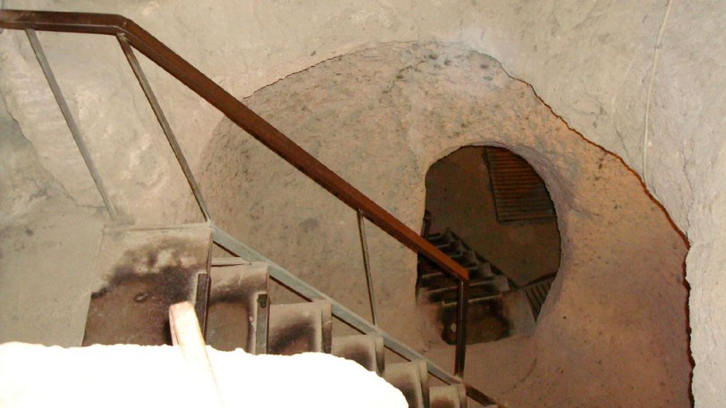 Stairs to Kaymakli Underground City in the Central Anatolia Region of Turkey