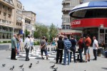 Outdoor chess game in Craiova