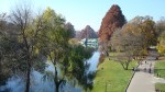 Romanescu Park in Craiova - view from the Suspended Bridge