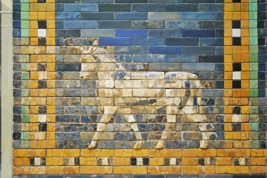 Ishtar Gate of Babylon - aurochs relief