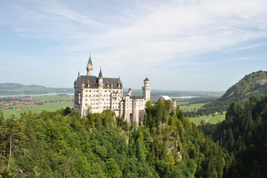 Neuschwanstein Castle seen from Marienbrücke