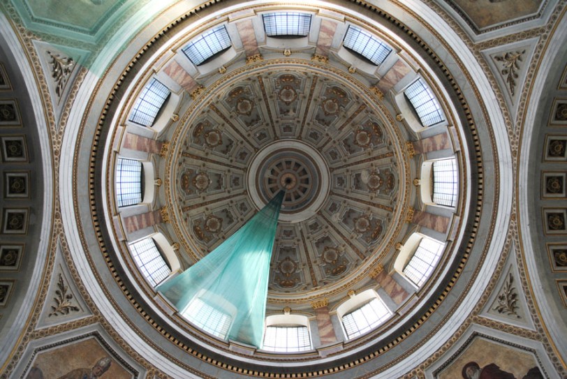 Paintings inside the Esztergom Basilica's dome
