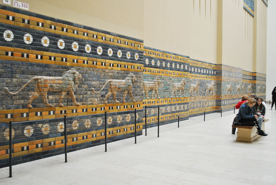 Processional Way of Babylon - lions reliefs