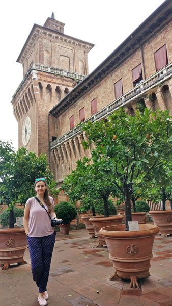 Garden of the Oranges in Castello Estense