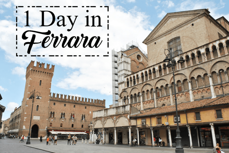 One day in Ferrara, Italy