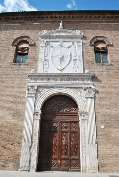 Palazzo Schifanoia's monumental entrance