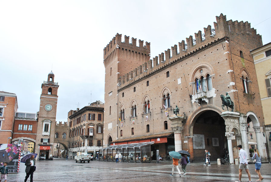 The Clock Tower and Ducal Palace in Ferrara