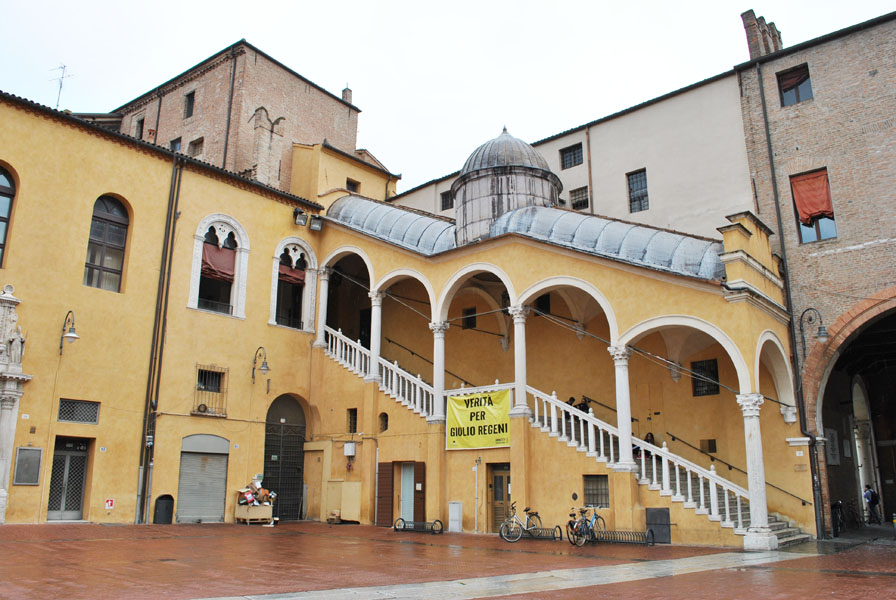 The Grand Staircase of the Estense Ducal Palace or Palazzo Municipale in Ferrara