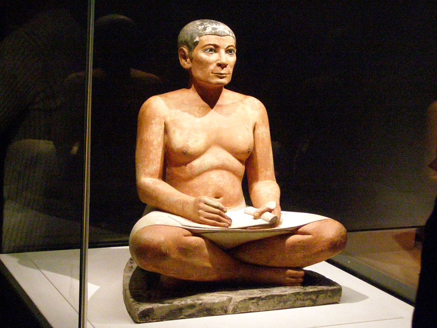 Seated Scribe in the Louvre